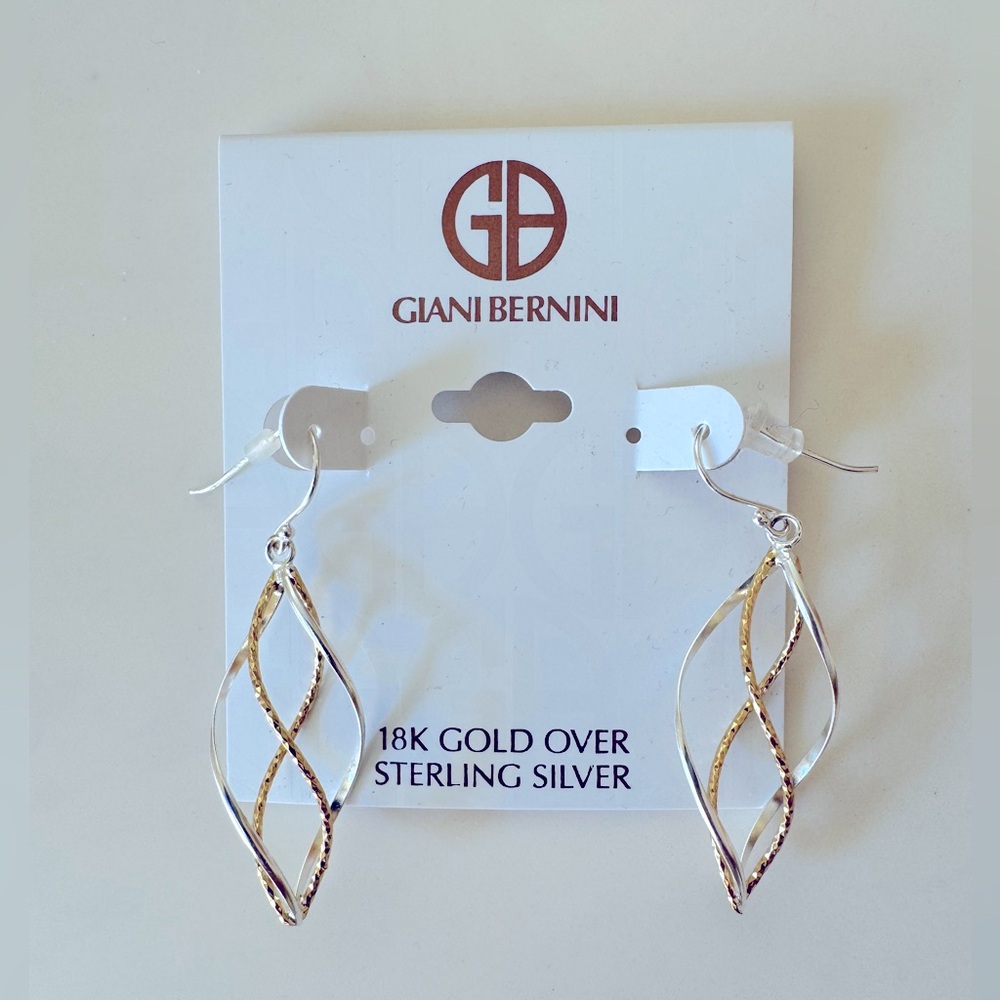 Giani Bernini Twist Drop Earrings